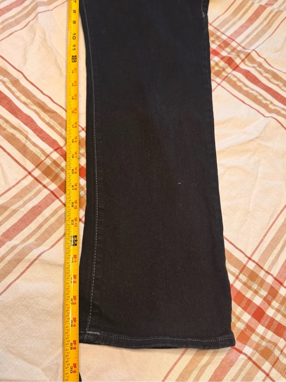 True Religion Ricky Relaxed Straight Jeans Men’s 32 Black Contrast Stitch B2